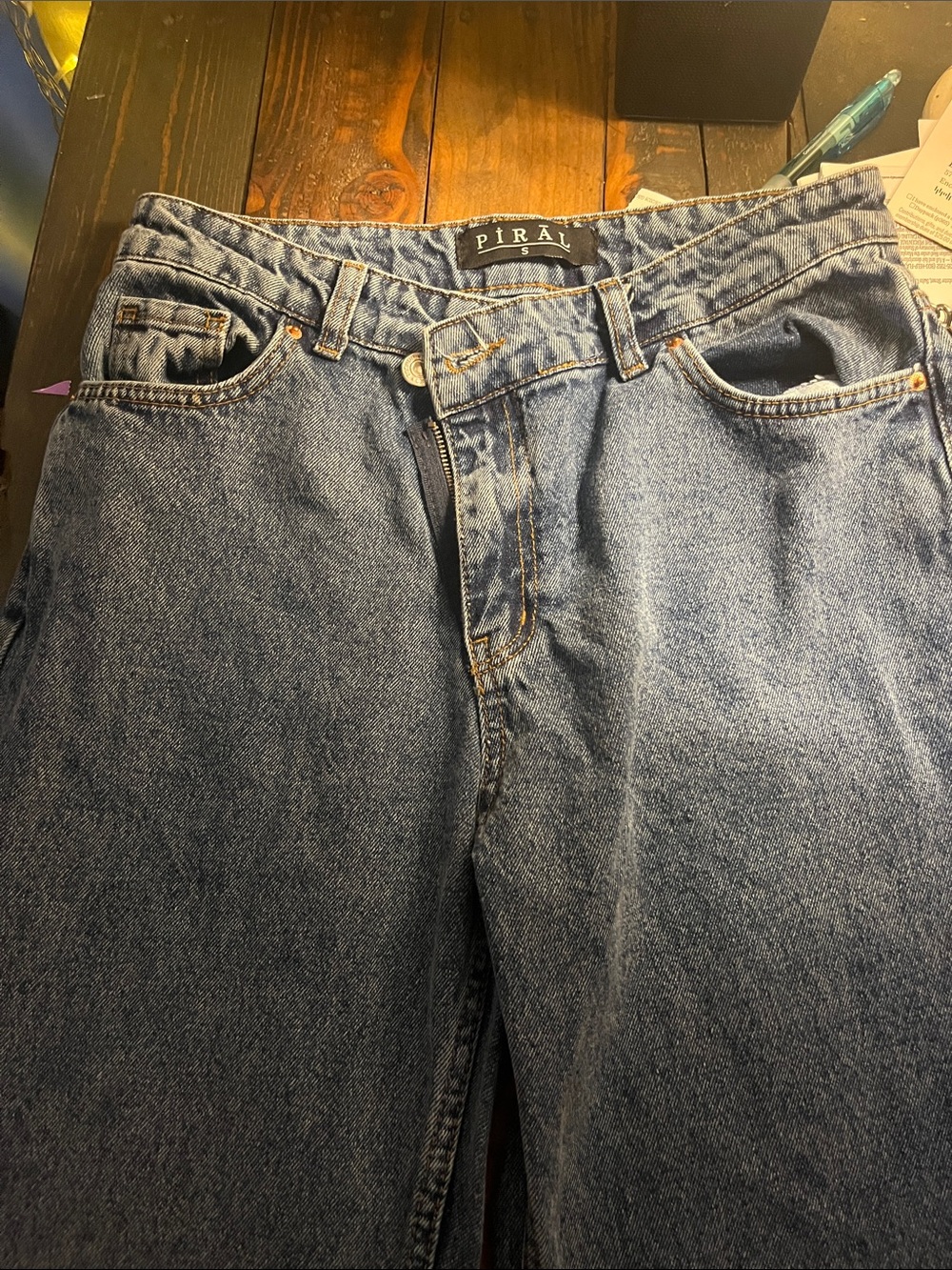 Piral Wide Leg Women's Jeans in Light Blue